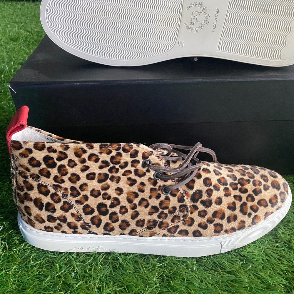 Del Toro Leopard Print Hi-Top Sneakers